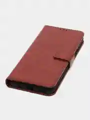 Багровый чехол-книжка с магнитной застежкой для Honor X7 (Хонор Х7)