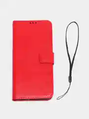 Красный чехол-книжка с магнитной застежкой для Tecno Spark 9 Pro (Техно Спарк 9 Про)