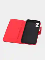 Красный чехол-книжка с магнитной застежкой для Tecno Spark 9 Pro (Техно Спарк 9 Про)