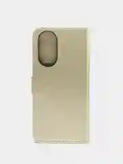 Золотой чехол-книжка с магнитной застежкой для Honor X7 (Хонор Х7)