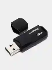 Черный флешка SmartBuy CLUE, USB 2.0, 4-128 GB