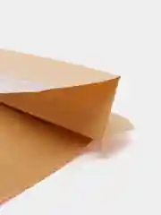 Пакет бумажный, крафт, с окном и прямоугольным дном, 32 х 21 х 10, 5 штук