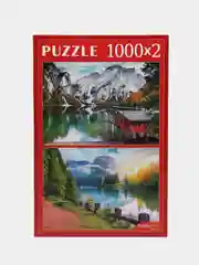 Пазлы 2 в 1"Восхитительные озера" 1000+1000
