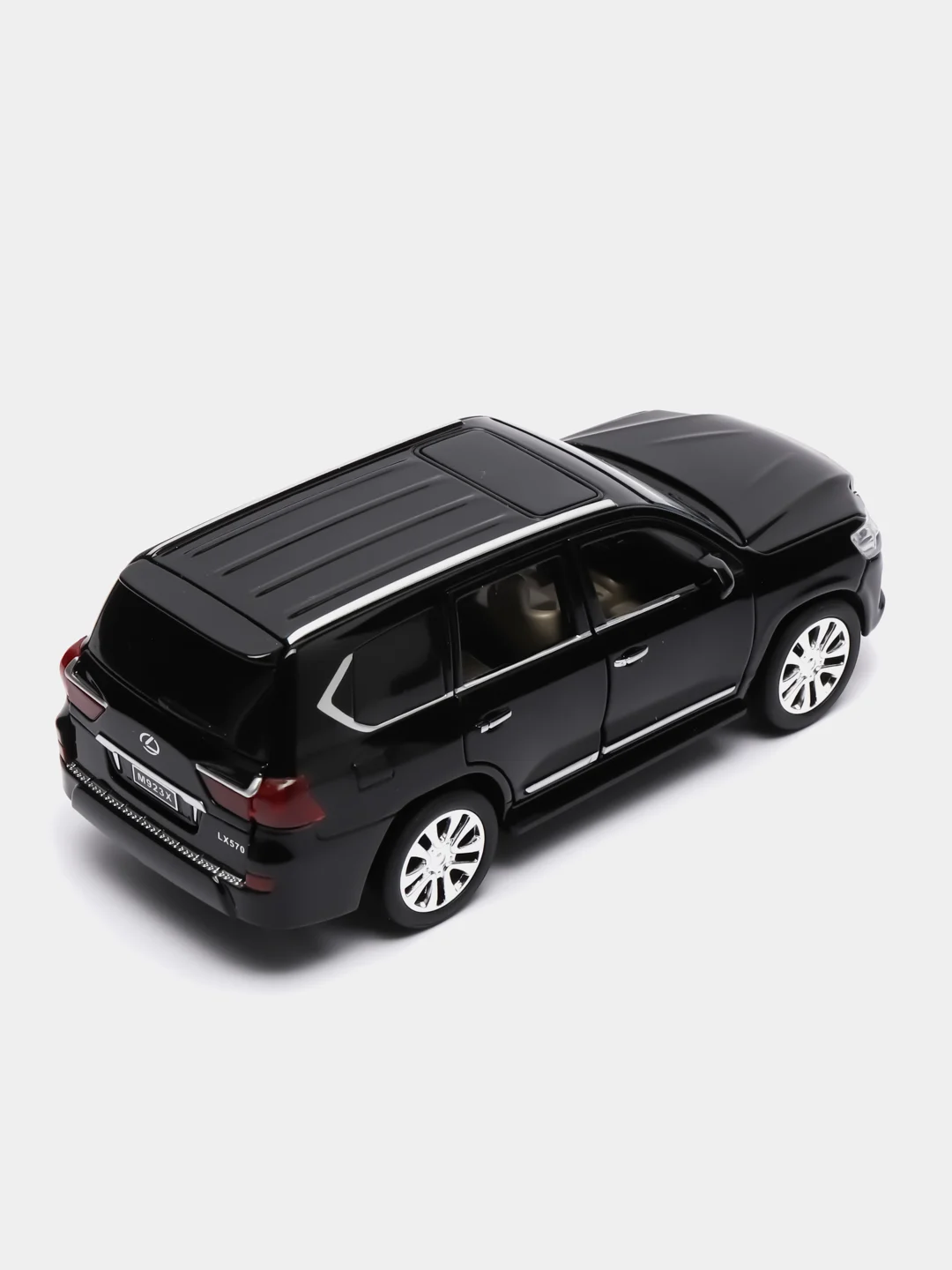 Черный модель автомобиля Lexus/Лексус 570 свет/звук