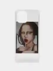 Багровый чехол для Xiaomi Redmi A1 / A2, с принтом, с рисунком (Сяоми Редми А1 / А2)