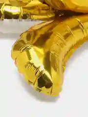 Зеленый воздушный шар-цифра  Золото 81 см