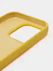Желтый чехол Silicone Case для iPhone 14, 14 Pro, 14 Plus, 14 Pro Max, с закрытым низом
