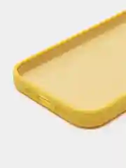 Желтый чехол Silicone Case для iPhone 14, 14 Pro, 14 Plus, 14 Pro Max, с закрытым низом