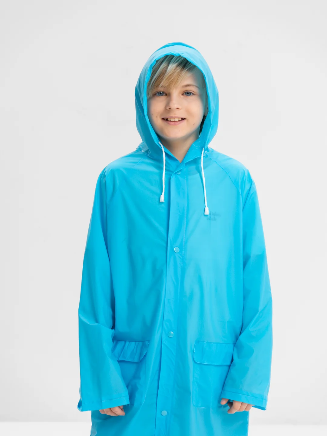 Дождевик детский, с капюшоном, 7-8 лет