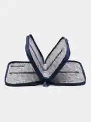 Зеленый пенал школьный, 3 отделения