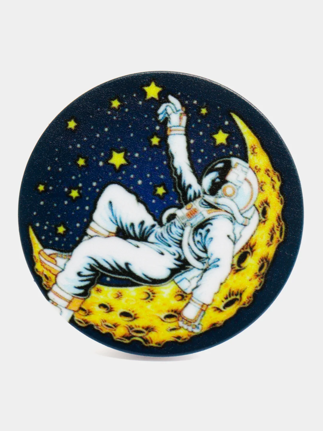 Светло-синий держатель для телефона PopSocket (попсокет), с рисунками