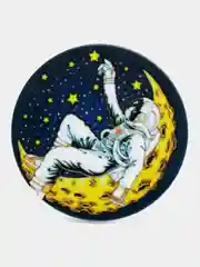 Светло-синий держатель для телефона PopSocket (попсокет), с рисунками