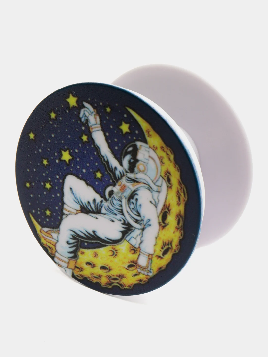 Светло-синий держатель для телефона PopSocket (попсокет), с рисунками