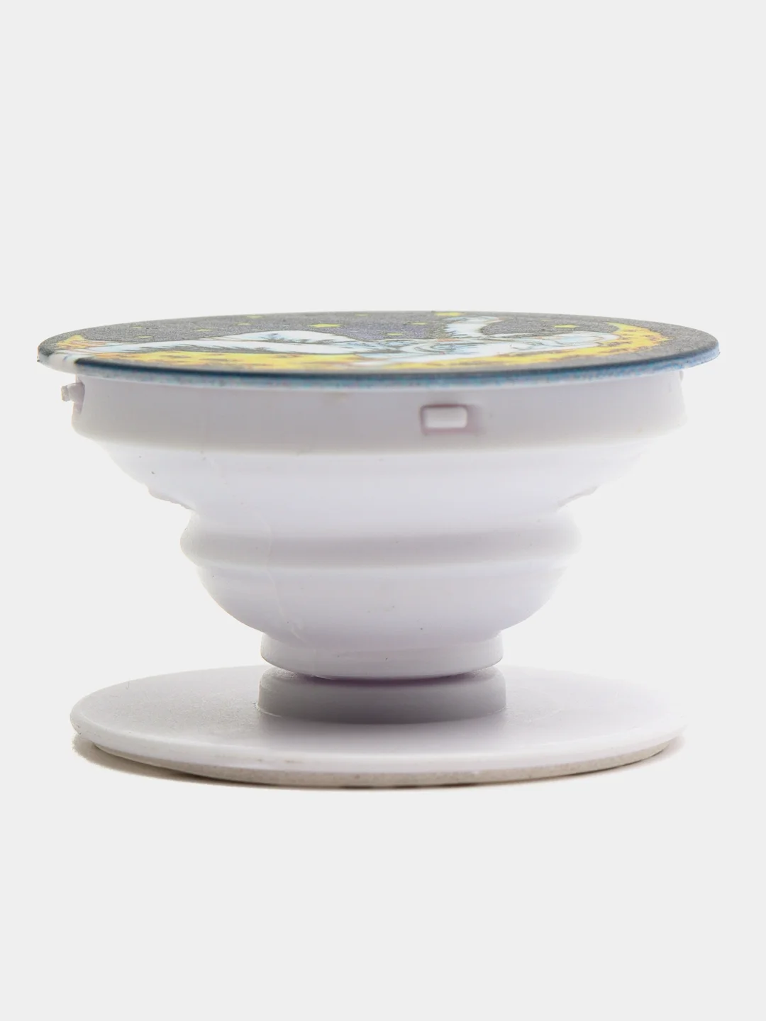 Светло-синий держатель для телефона PopSocket (попсокет), с рисунками