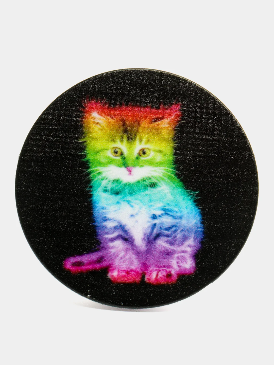 Серый металлик держатель для телефона PopSocket (попсокет), с рисунками