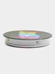 Серый металлик держатель для телефона PopSocket (попсокет), с рисунками