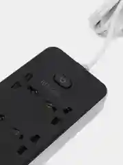 Черный фильтр удлинитель сетевой с USB и Type C разъемами