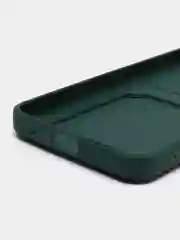 Зеленый силиконовый чехол для Tecno Pova 4 Pro (Техно Пова 4 Про), с карманом для карт, прозрачный