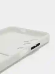 Белый силиконовый чехол для Tecno Pova 4 Pro (Техно Пова 4 Про), с карманом для карт, прозрачный