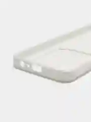 Белый силиконовый чехол для Tecno Pova 4 Pro (Техно Пова 4 Про), с карманом для карт, прозрачный