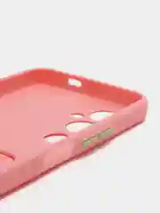 Розовый силиконовый чехол для Tecno Pova 4 Pro (Техно Пова 4 Про), с карманом для карт, прозрачный