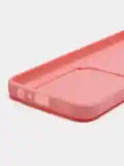 Розовый силиконовый чехол для Tecno Pova 4 Pro (Техно Пова 4 Про), с карманом для карт, прозрачный