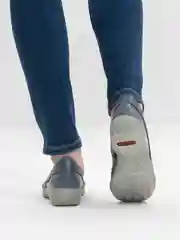 Синий туфли женские RIEKER, летние, из натуральной кожи