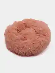 Розовый лежанка мягкая, круглая, для собак и кошек, плюшевая
