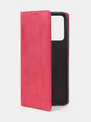 Красный чехол-книжка для Realme 9 (5G) / Realme 9 Pro (5G) из нубука Super Creative