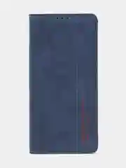 Синий чехол-книжка для Realme 9 (5G) / Realme 9 Pro (5G) из нубука Super Creative