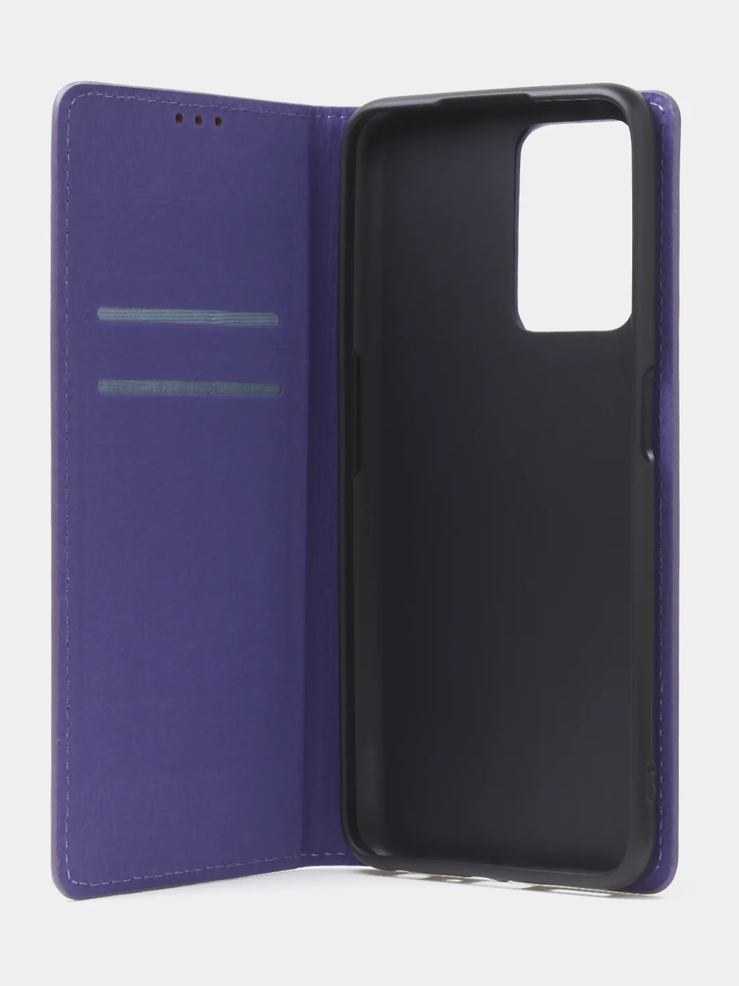 Фиолетовый чехол-книжка для Realme 9 (5G) / Realme 9 Pro (5G) из нубука Super Creative