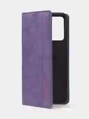 Фиолетовый чехол-книжка для Realme 9 (5G) / Realme 9 Pro (5G) из нубука Super Creative