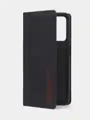Черный чехол-книжка для Realme 9 (5G) / Realme 9 Pro (5G) из нубука Super Creative