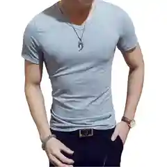 Серый мужские футболки