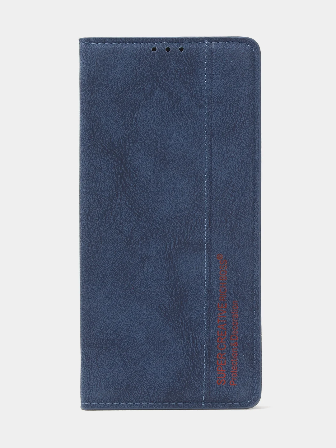 Синий чехол-книжка для Redmi 10C, Poco C40, из нубука, Super Creative