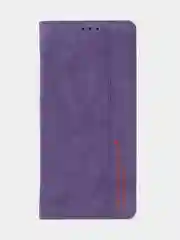 Фиолетовый чехол-книжка для Redmi 10C, Poco C40, из нубука, Super Creative