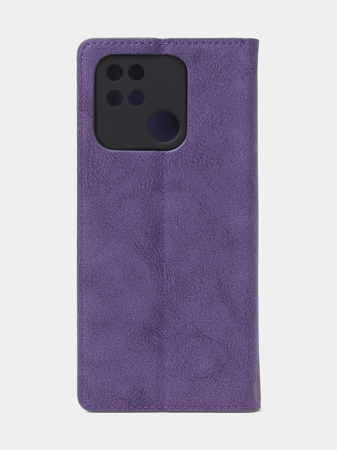 Фиолетовый чехол-книжка для Redmi 10C, Poco C40, из нубука, Super Creative