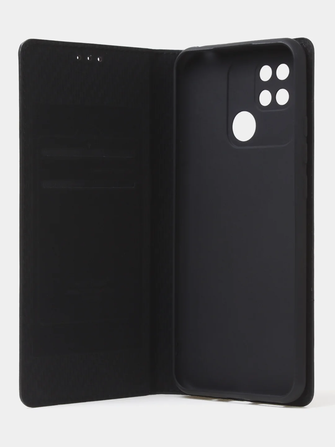 Черный чехол-книжка для Redmi 10C, Poco C40, из нубука, Super Creative