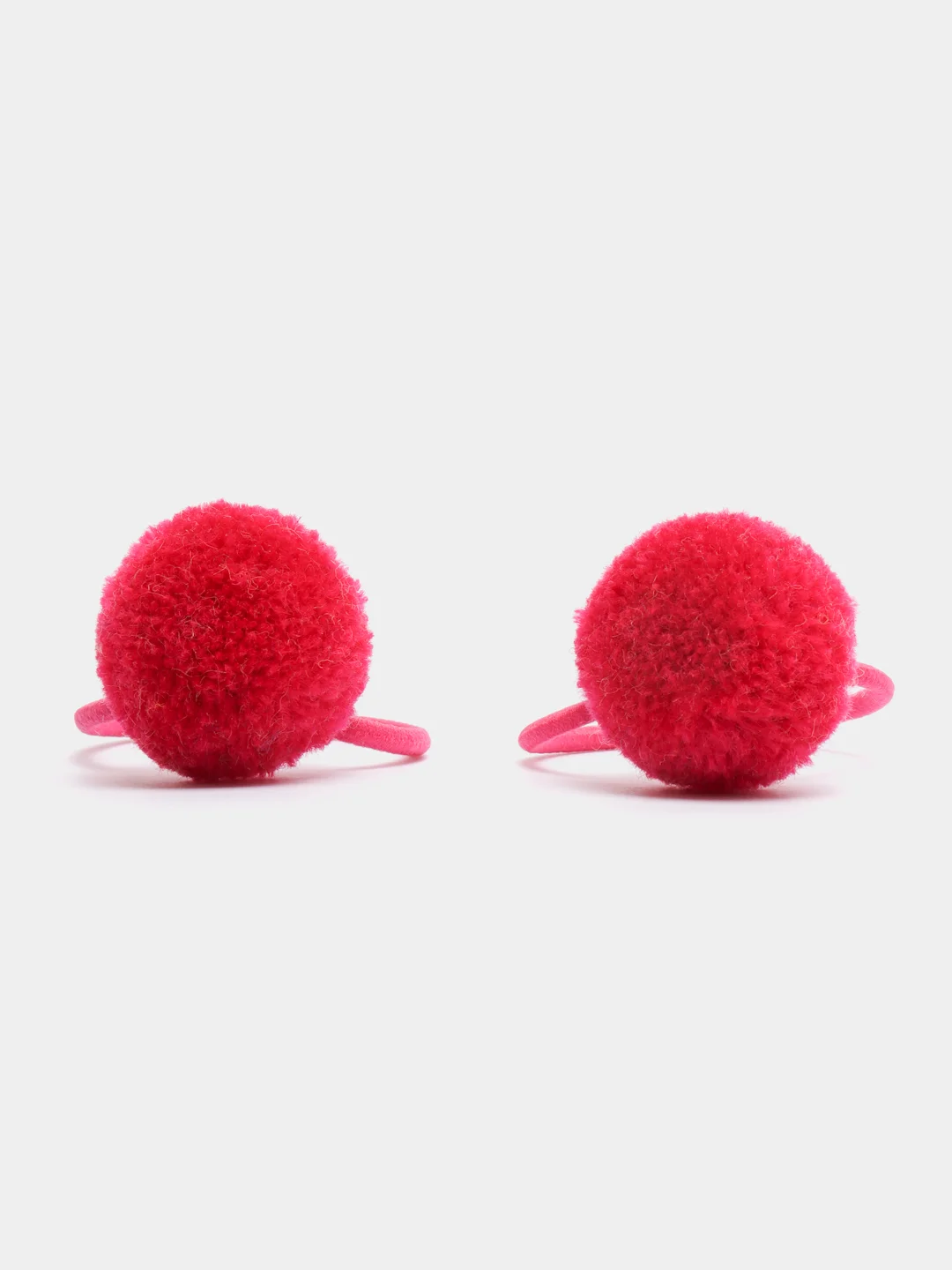 Вишнёвый детские резинки для волос Balls, с шариками, красивые резинки для девочек, 2 штуки