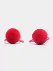 Вишнёвый детские резинки для волос Balls, с шариками, красивые резинки для девочек, 2 штуки