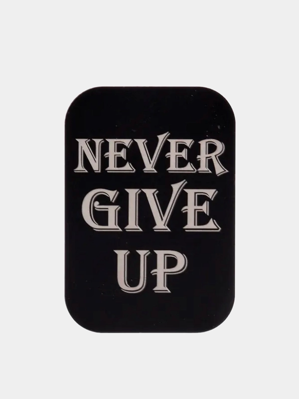 Пластина черная для магнитных держателей Never Give Up