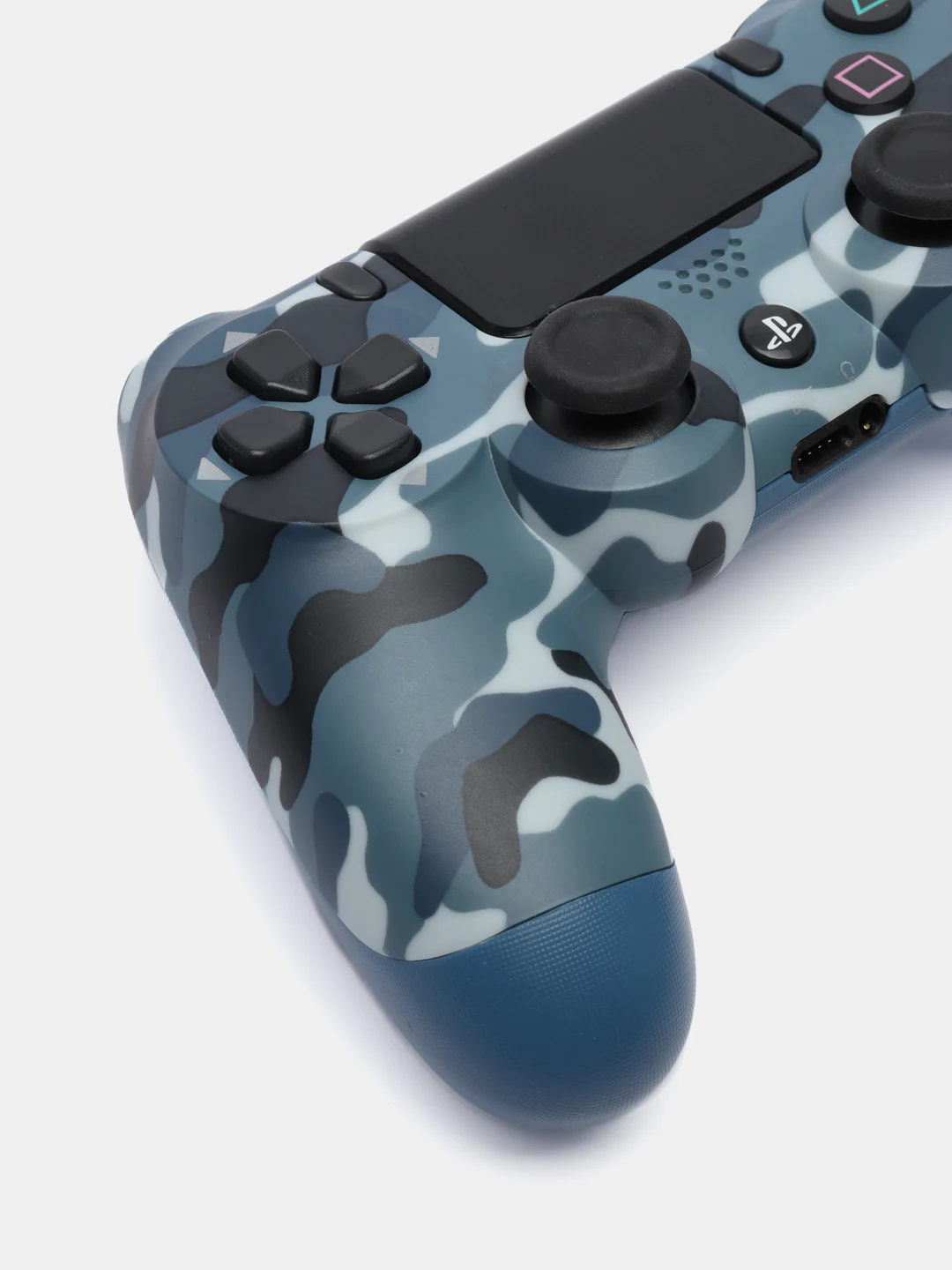 Синий меланж беспроводной геймпад-джойстик DualShock 4 для PS4, PS5 и ПК
