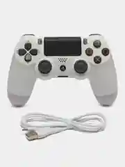 Белый беспроводной геймпад-джойстик DualShock 4 для PS4, PS5 и ПК