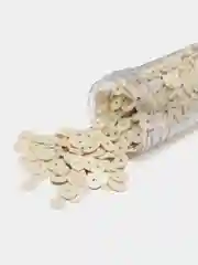 Кремовый пайетки круглые, матовые и глянцевые, 4 мм