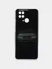 Угольный чехол для Xiaomi Redmi 10C, Poco C40 / Сяоми Редми 10С, Поко С40, силиконовый, с рисунком