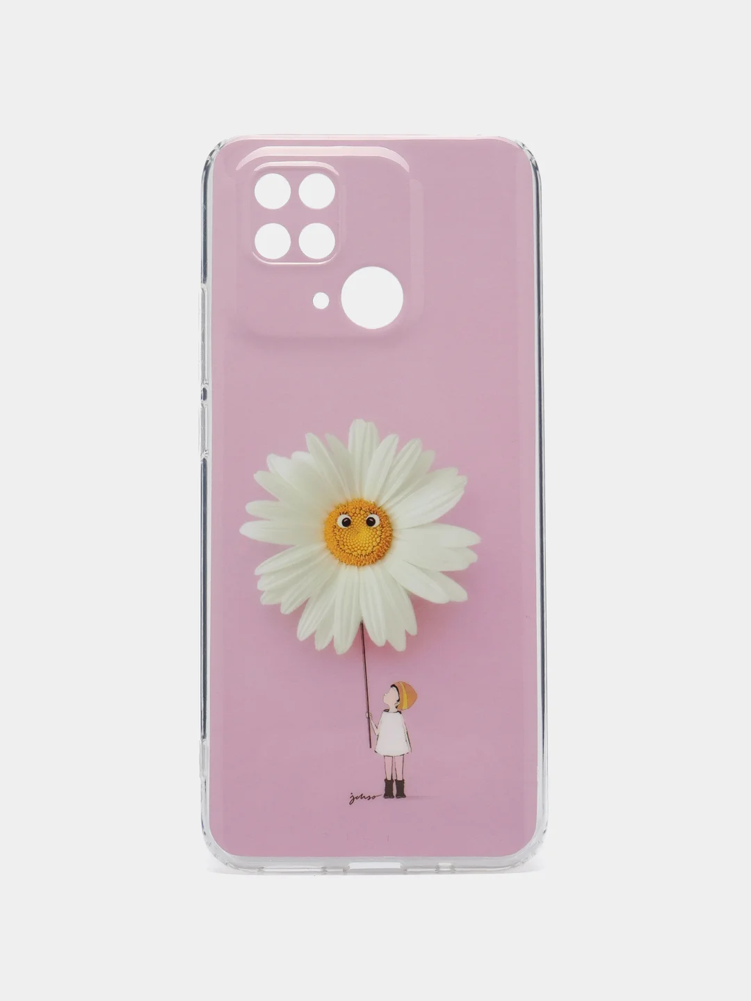 Сиреневый чехол для Xiaomi Redmi 10C, Poco C40 / Сяоми Редми 10С, Поко С40, силиконовый, с рисунком