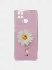 Сиреневый чехол для Xiaomi Redmi 10C, Poco C40 / Сяоми Редми 10С, Поко С40, силиконовый, с рисунком