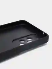 Темно-синий чехол Samsung Galaxy A33, Самсунг Галакси А33, силиконовый, под кожу, с кольцом