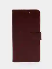 Коричневый чехол-книжка для Xiaomi Redmi Note 11 Pro+ 5G, кожаный PU