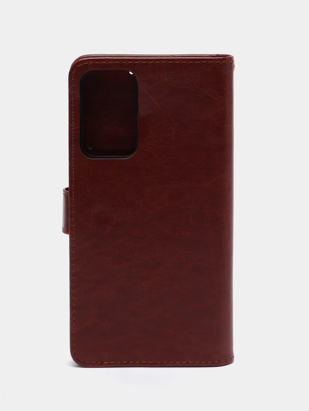Коричневый чехол-книжка для Xiaomi Redmi Note 11 Pro+ 5G, кожаный PU